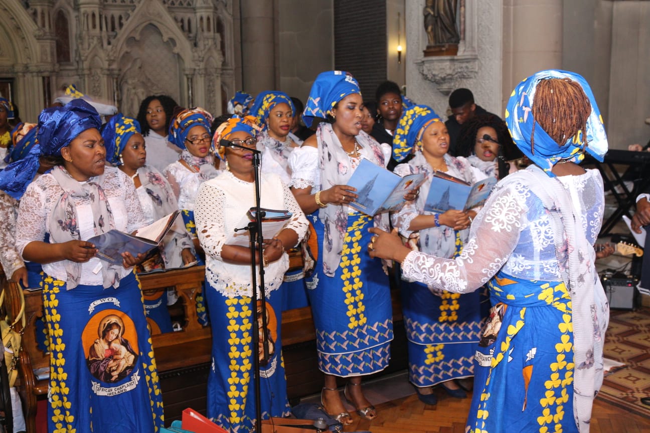 A cross section of members of the St Vincent's Choir of the African Chaplaincy Dublin